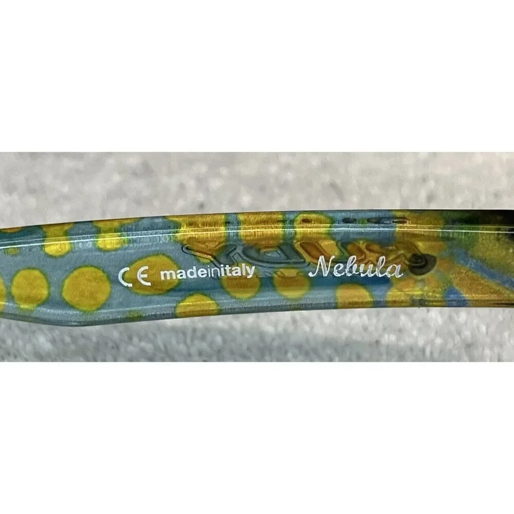 Rudy Project Nebula Women’s Teal Blue Yellow Spotted Sunglasses SP32-43